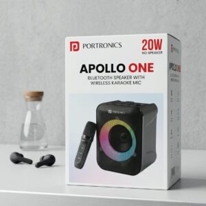 PORTRONICS, APOLLO ONE Bluetooth Party Speaker With Wireless Karaoke MIC