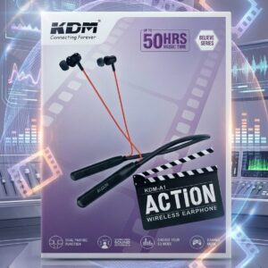 KDM Wireless Neckband Up To 50Hrs Music Time
