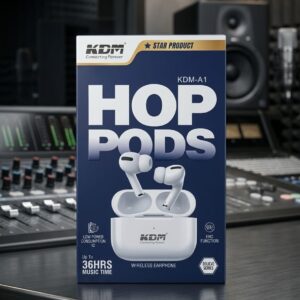 KDM HOP PODS Wireless Earbuds Up To 36Hrs Music Time