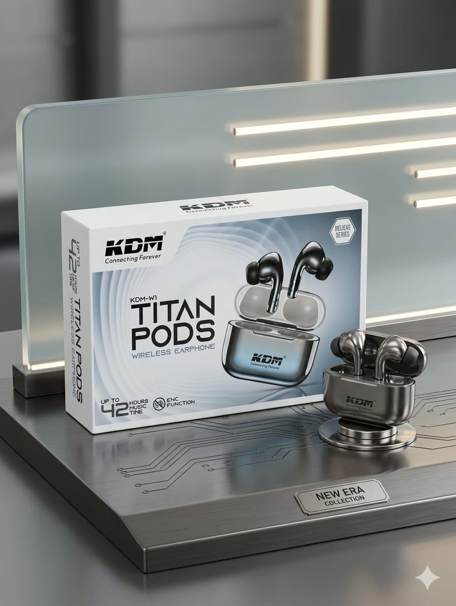 KDM-W1 TITANPODS Wireless Earbuds Up To 42Hrs Music Time