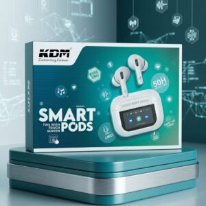 KDM SMART PODS Wireless Earphone Up To 50 Hrs Play Time