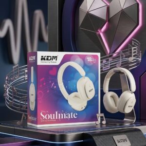 KDM Bluetooth Wireless Headphone 18Hrs Music Time