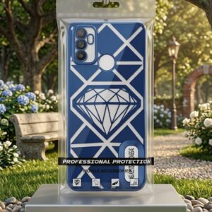 OPPO A53 4G 3D Geometric Diamond Pattern Back Cover