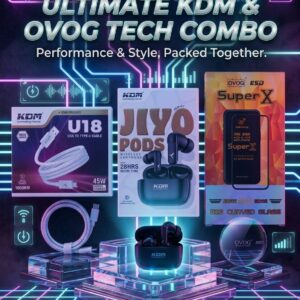 JIYO PODS KDM Type-C Cable & Tamper Glass Combo Pack