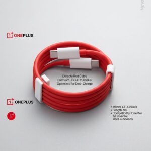 ONEPLUS Type-C To Type-C Premium Red Data cable
