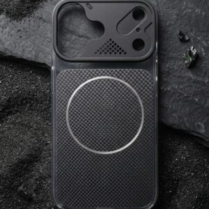 IPHONE 16, Premium Carbon Fiber Texture Phone Case & Magsafe Support