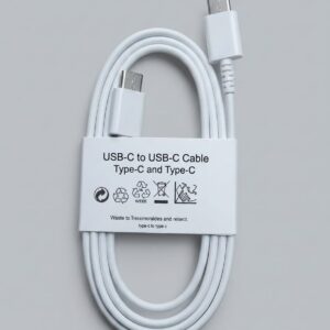 SAMSUNG Original USB-C To USB-C Super-Fast Charging (White)