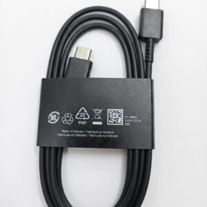 SAMSUNG Original USB-C To USB-C Super-Fast Charging Cable (Black)