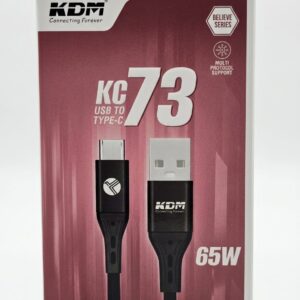 KDM KC73 USB To Type-C 65W Data Cable