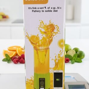 Portable And Rechargeable Battery Juice Blender (Blue)