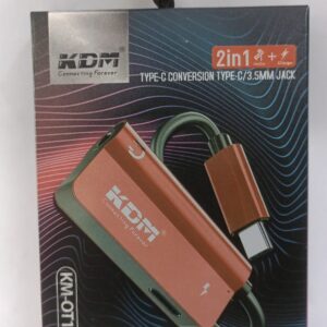 KDM 2-In-1 Type-C Conversion Gaming Adapter Type-C Fast Charging
