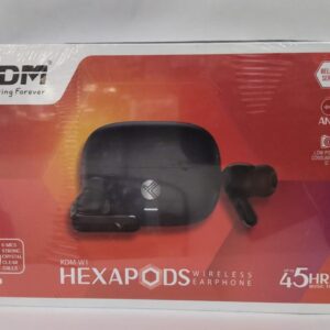 KDM-W1 HEXAPODS TWS EarBuds 45Hrs Playtime & Deep Bass Bluetooth Earbudss