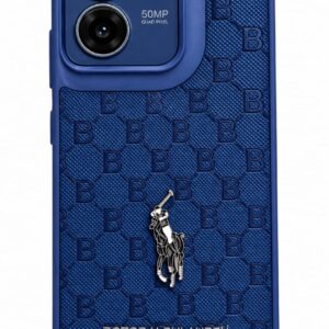 Premium Stylish Texture Finish Designer Printed Mobile Back Cover for Moto G37, G37 power, Blue